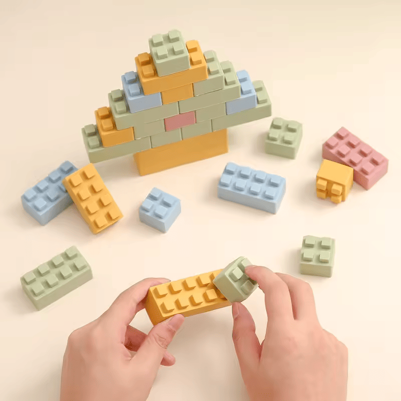 Silicone Building Blocks - Baby Mango