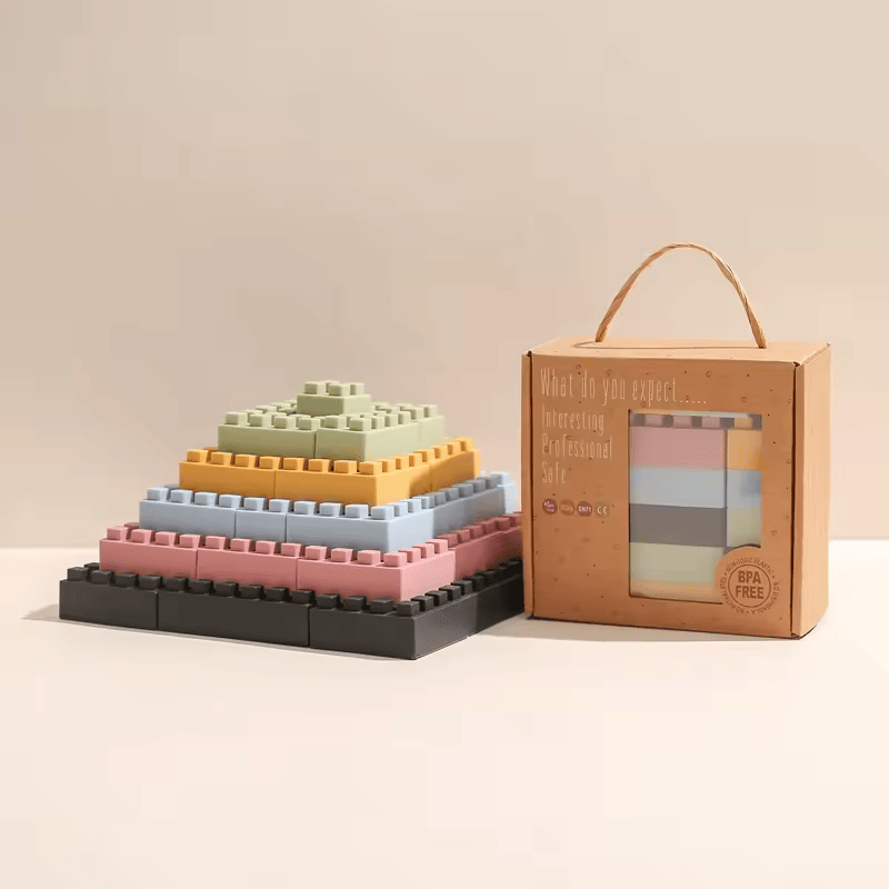 Silicone Building Blocks - Baby Mango