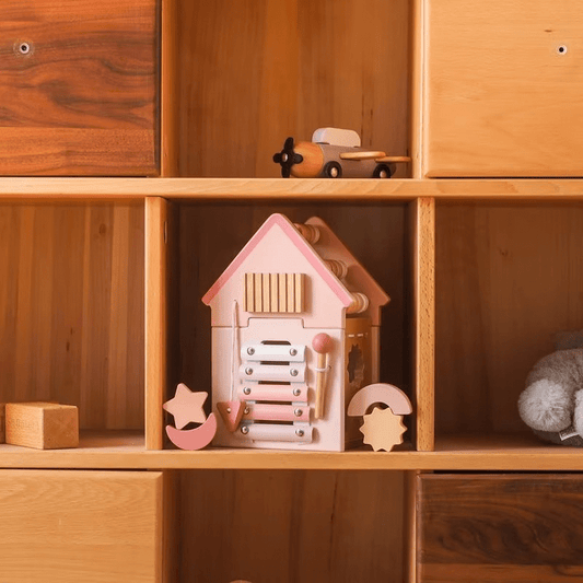5 In 1 Wooden House Cognitive Baby Educational Toy - Baby Mango