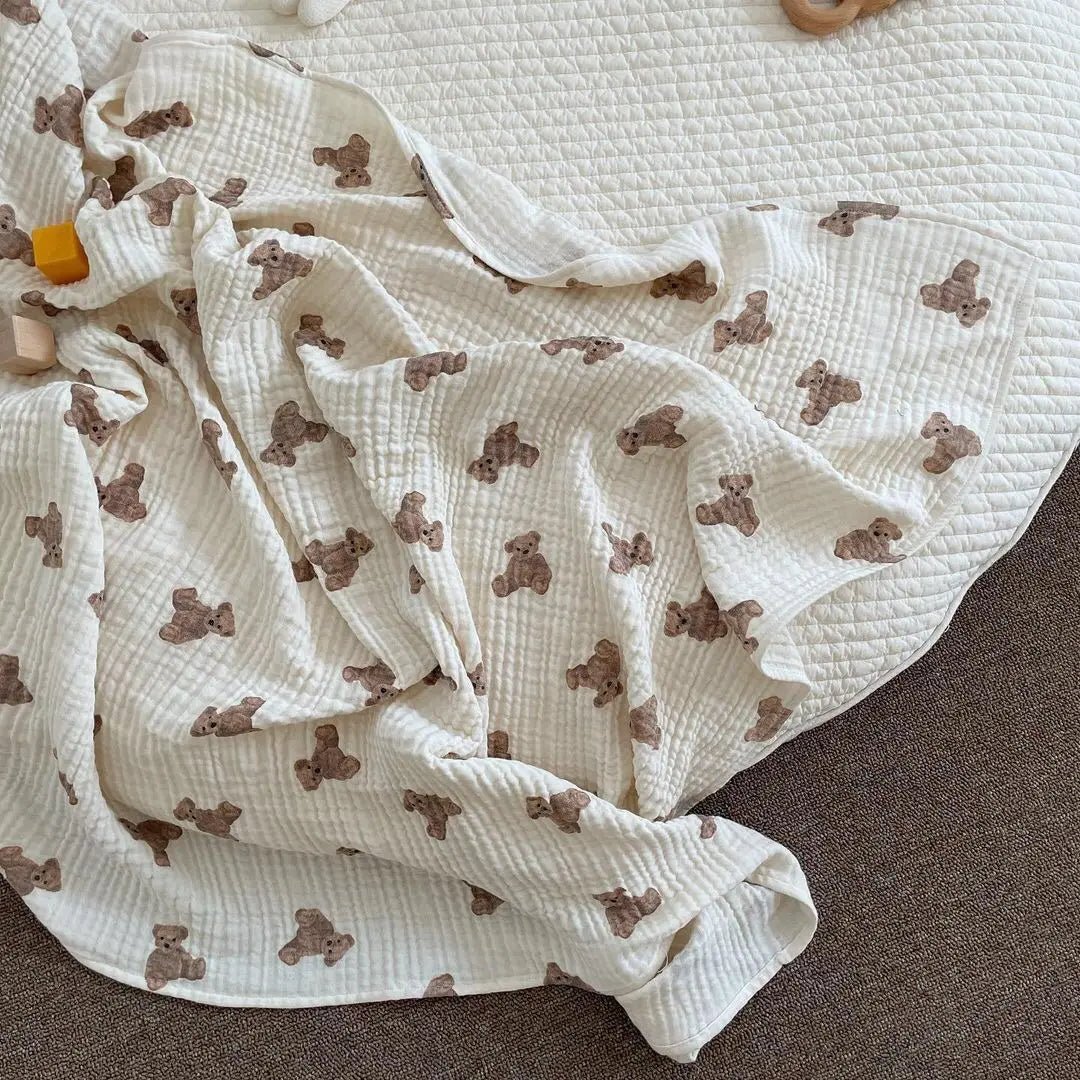 Baby Blankets Bear Print - Baby Mango