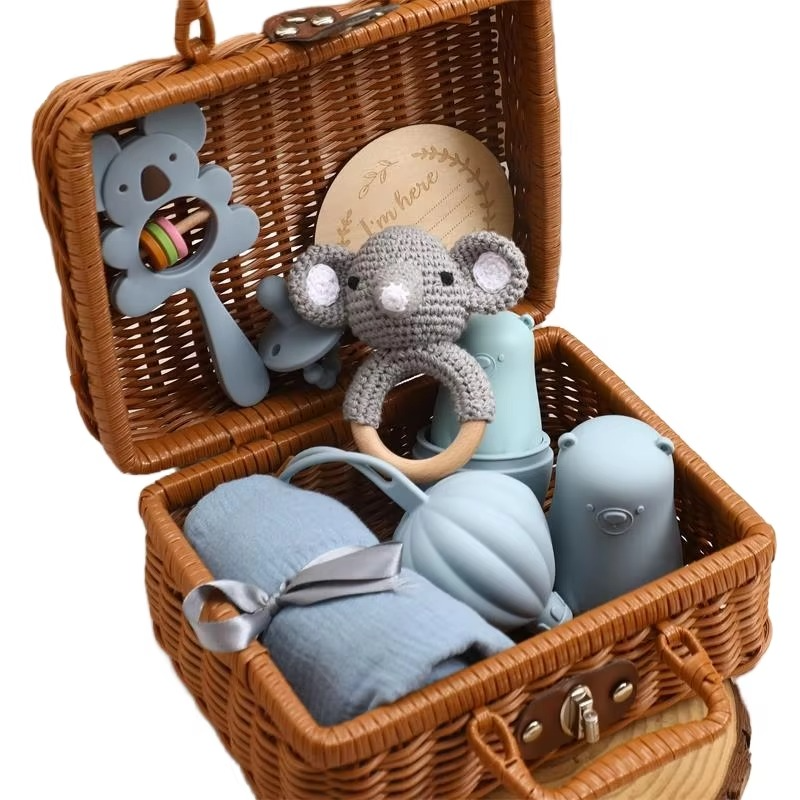 Baby Animal Adventure Gift Basket - Baby Mango