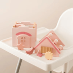 5 In 1 Wooden House Cognitive Baby Educational Toy - Baby Mango