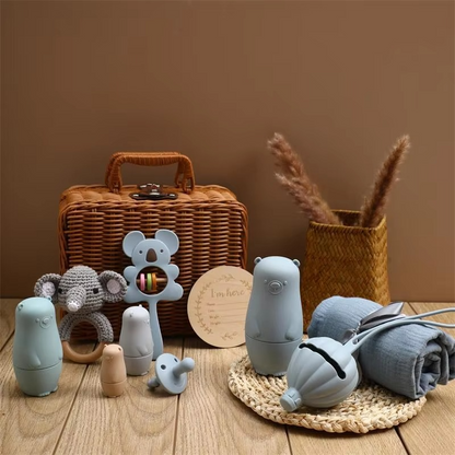 Baby Animal Adventure Gift Basket - Baby Mango