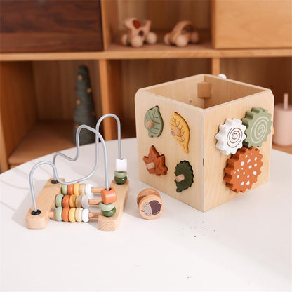Wooden Activity Cube