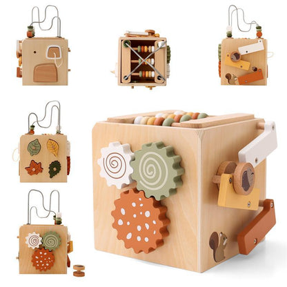 Wooden Activity Cube