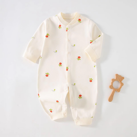 SnuggleSoft Organic Baby Romper - Baby Mango