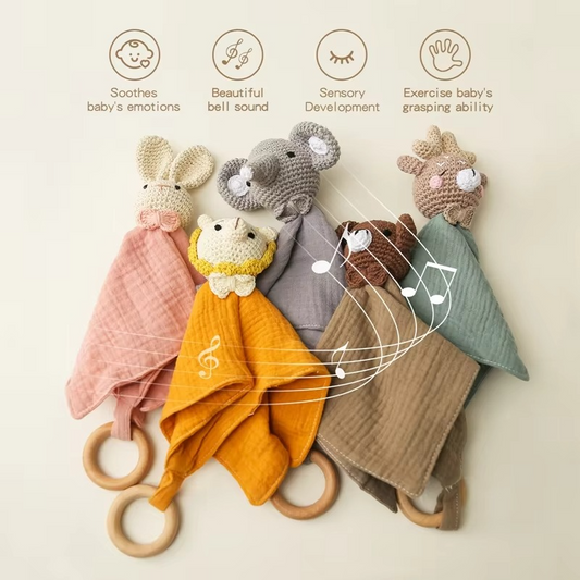 SnuggleRing Comfort Rattles - Baby Mango