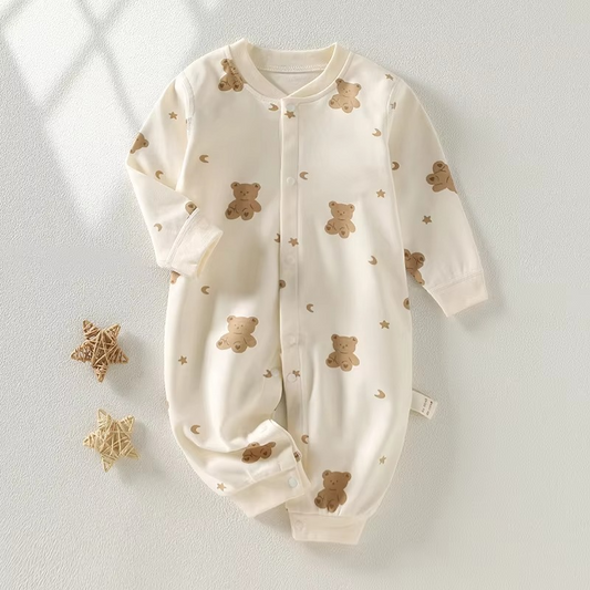 SnuggleSoft Organic Baby Romper - Baby Mango